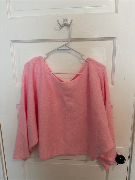 H&M Sweaters - H&M Pink Knit Poncho Sweater